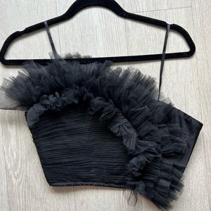 NWT Anthropologie tulle crop top
